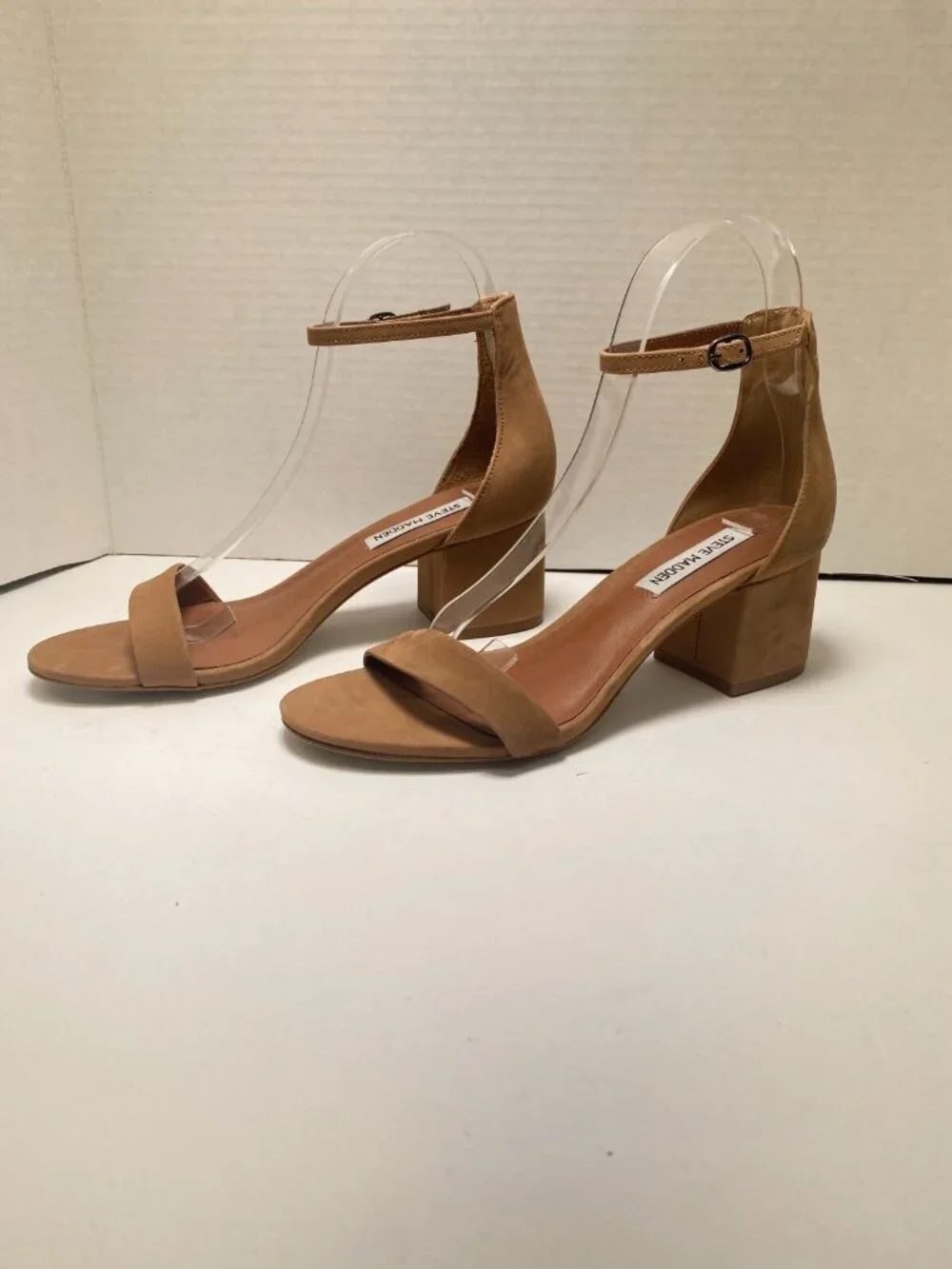 Steve Madden Irenee Women's Brown Nude Strap Heel Sandal Sz 7